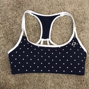Lorna Jane Navy Blue Stars Sports Bra